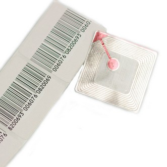 Etichetta antitaccheggio adesive 4x4 RF 8,2 Mhz HQ 1.000 pz falso barcode