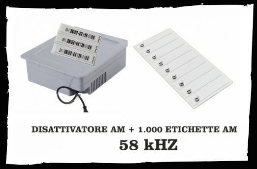 Offerta disattivatore AM + 1.000 etichette omaggio